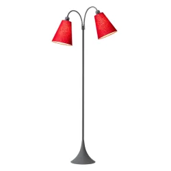 Fodg�nger Gulvlampe - Soft Gr� - R�d/R�d - Nielsen Light