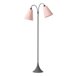 Fodg�nger Gulvlampe - Soft Gr� - St�vet Rosa/St�vet Rosa - Nielsen Light