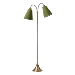 Fodg�nger Gulvlampe - Antik Messing - M�rk Armygr�n/M�rk Armygr�n - Nielsen Light