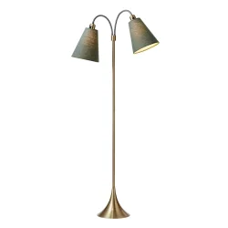 Fodg�nger Gulvlampe - Antik Messing - Vintergr�n/Vintergr�n - Nielsen Light