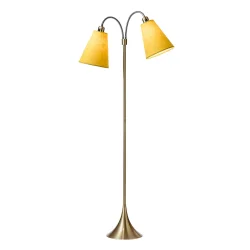 Fodg�nger Gulvlampe - Antik Messing - Sennepsgul/Sennepsgul - Nielsen Light