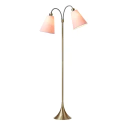 Fodg�nger Gulvlampe - Antik Messing - St�vet Rosa/St�vet Rosa - Nielsen Light