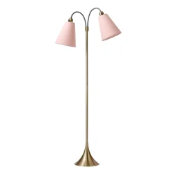Fodg�nger Gulvlampe - Antik Messing - St�vet Rosa/St�vet Rosa - Nielsen Light
