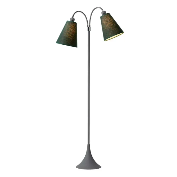 Fodg�nger Gulvlampe - Soft Gr� - Skovgr�n/Skovgr�n - Nielsen Light