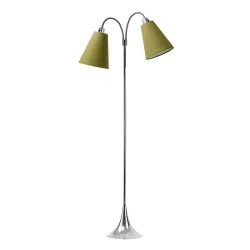 Fodg�nger Gulvlampe - Krom - Lys Armygr�n/Lys Armygr�n - Nielsen Light
