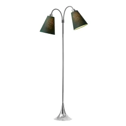 Fodg�nger Gulvlampe - Krom - Skovgr�n/Skovgr�n - Nielsen Light