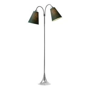 Fodg�nger Gulvlampe - Krom - Skovgr�n/Skovgr�n - Nielsen Light