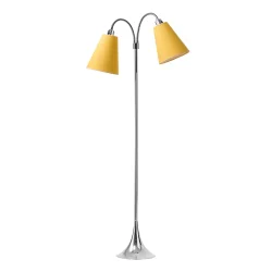 Fodg�nger Gulvlampe - Krom - Ananas Gul/Ananas Gul - Nielsen Light