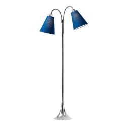 Fodg�nger Gulvlampe - Krom - Havbl�/Havbl� - Nielsen Light