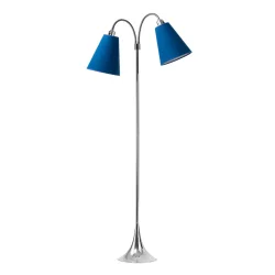 Fodg�nger Gulvlampe - Krom - Havbl�/Havbl� - Nielsen Light