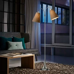 Fodg�nger Gulvlampe - Krom - Kakaobrun/Kakaobrun - Nielsen Light