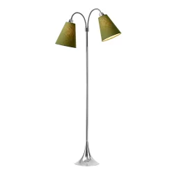 Fodg�nger Gulvlampe - Krom - M�rk Armygr�n/M�rk Armygr�n - Nielsen Light