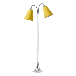 Fodg�nger Gulvlampe - Krom - Sennepsgul/Sennepsgul - Nielsen Light