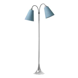 Fodg�nger Gulvlampe - Krom - St�vet Bl�/St�vet Bl� - Nielsen Light