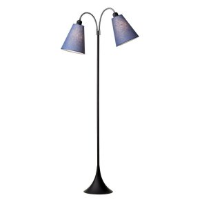 Fodgnger Gulvlampe - Sort/Dalabl - Nielsen Light