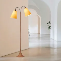 Fodg�nger Gulvlampe - Tr�look - Ananas Gul/Ananas Gul - Nielsen Light