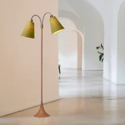 Fodg�nger Gulvlampe - Tr�look - Lys Armygr�n/Lys Armygr�n - Nielsen Light