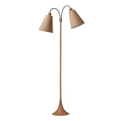 Fodg�nger Gulvlampe - Tr�look - Lys Nougat/Lys Nougat - Nielsen Light