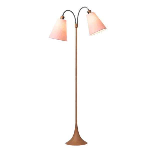 Fodg�nger Gulvlampe - Tr�look - St�vet Rosa/St�vet Rosa - Nielsen Light