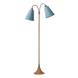 Fodg�nger Gulvlampe - Tr�look - St�vet Bl�/St�vet Bl� - Nielsen Light