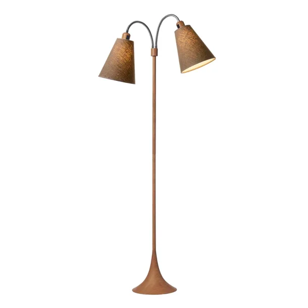 Fodg�nger Gulvlampe - Tr�look - Kakaobrun/Kakaobrun - Nielsen Light