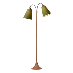 Fodg�nger Gulvlampe - Tr�look - M�rk Armygr�n/M�rk Armygr�n - Nielsen Light