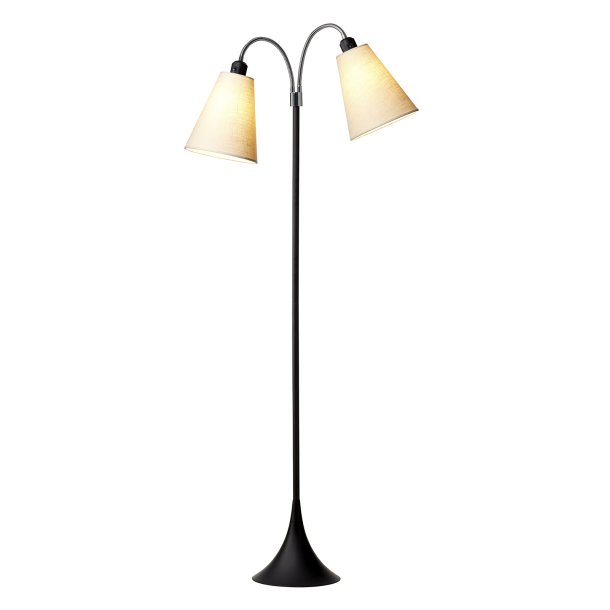 Fodgnger Gulvlampe - Sort/Creme - Nielsen Light