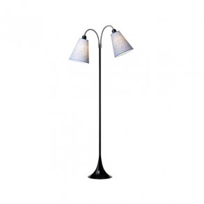 Fodgnger Gulvlampe - Sort/Bl Nistret - Nielsen Light