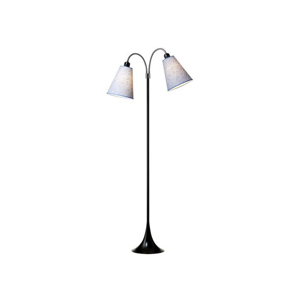 Fodgnger Gulvlampe - Sort/Bl Nistret - Nielsen Light