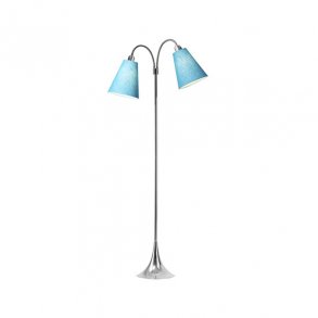 Fodgnger Gulvlampe - Krom/Turkis - Nielsen Light