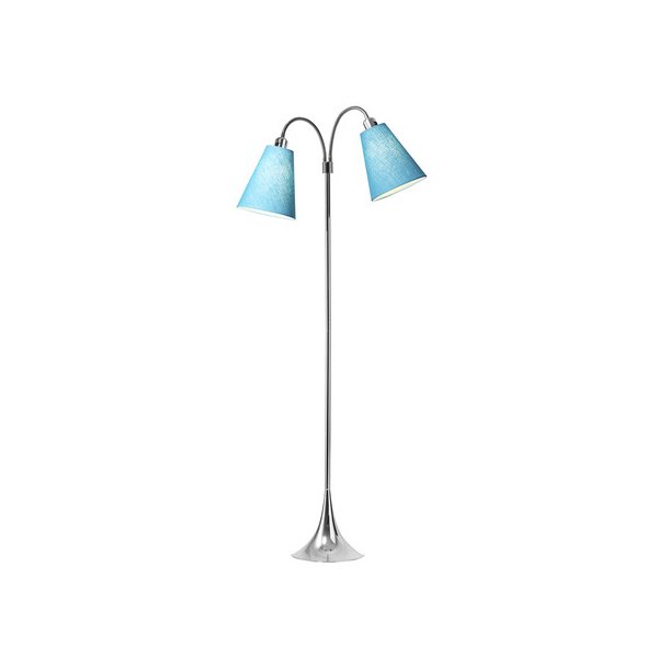 Fodgnger Gulvlampe - Krom/Turkis - Nielsen Light