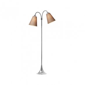Fodgnger Gulvlampe - Krom/Nougat - Nielsen Light