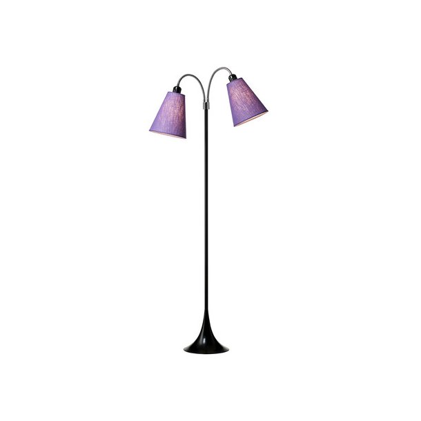 Fodgnger Gulvlampe - Sort/Lilla - Nielsen Light