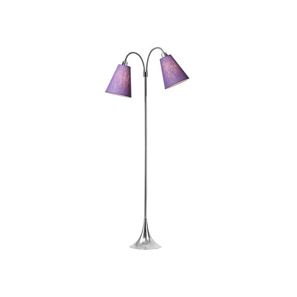 Fodgnger Gulvlampe - Krom/Lilla - Nielsen Light