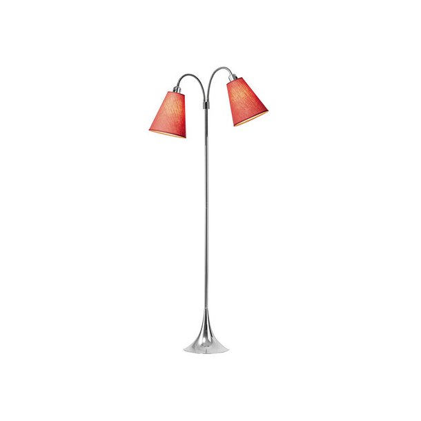 Fodgnger Gulvlampe - Krom/Koral - Nielsen Light