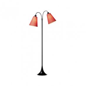 Fodgnger Gulvlampe - Sort/Koral - Nielsen Light