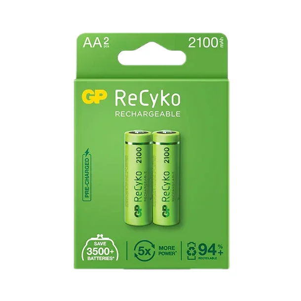 Batterier - Genopladelige - AA/R6 - 2100mAh - 4pak