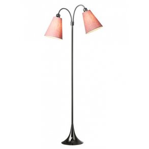 Fodgnger Gulvlampe - Sort Forkromet - Gl. Rosa - Nielsen Light