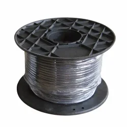 Stofledning -  meter - U/Jord - Sort - GN