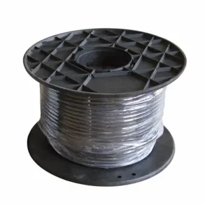 Stofledning -  meter - U/Jord - Sort - GN