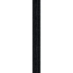 Stofledning -  meter - U/Jord - Sort - GN