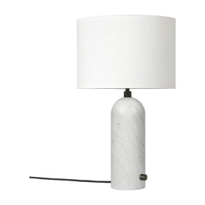 Gravity - Bordlampe - Small - Hvid Marmor / Hvid - GUBI