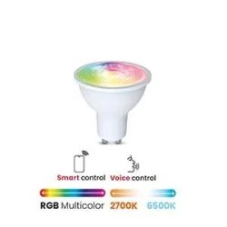 4 Pack - GU10(345lm) Smart Pre - 2700-6500+RGB - Dura