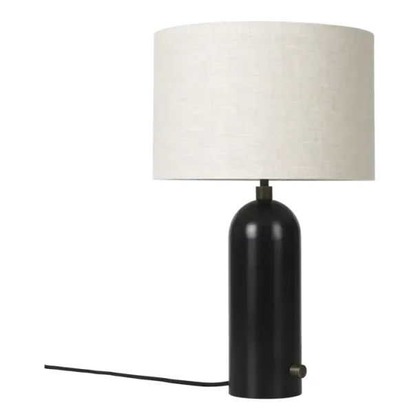 Gravity - Bordlampe - Small - Sort Stl / Kanvas - GUBI