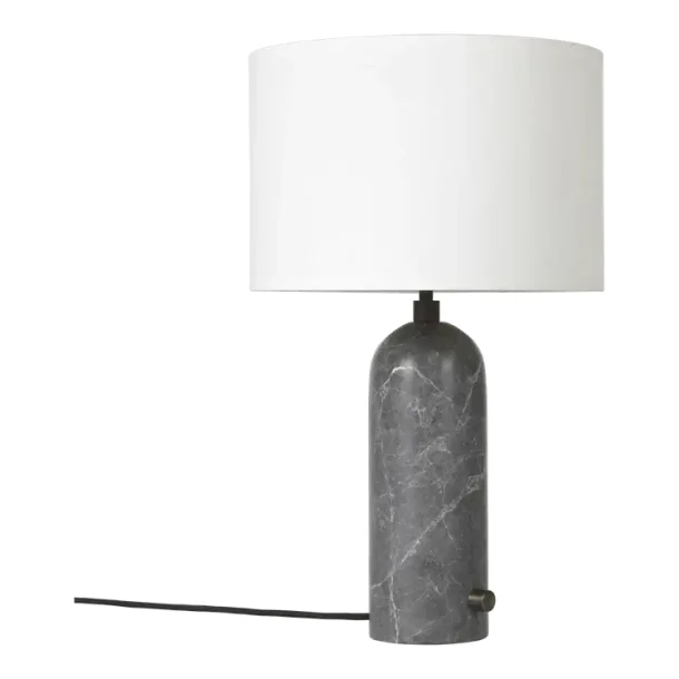 Gravity - Bordlampe - Small - Gr Marmor / Hvid - GUBI