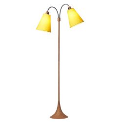 Fodg�nger Gulvlampe - Tr�look/Gul - Nielsen Light