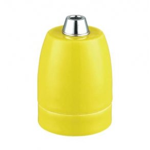 Fatning Porcel�n  E27 gul - Halo Design