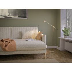 Cato LED Gulvlampe med Lysdmper - Nougat - Belid