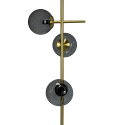 Como Gulvlampe - Messing/Rgfarvet - Dyberg Larsen