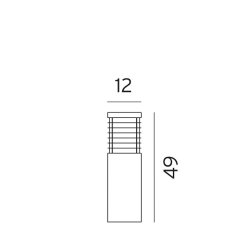Halmstad - 1488 - Bedlampe - Sort - Norlys